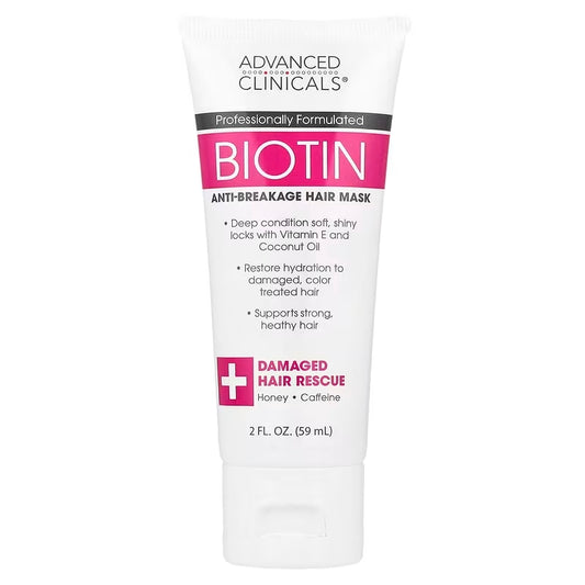 Advanced Clinicals, Biotin, Anti-Breakage Hair Mask, Haarmaske gegen Haarbruch, 59 ml (2 fl. oz.)